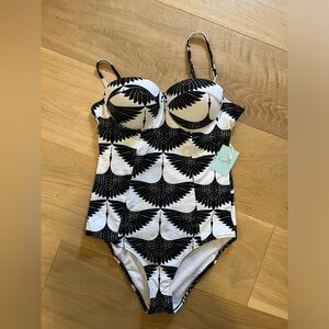 Bird print one piece (NWT)